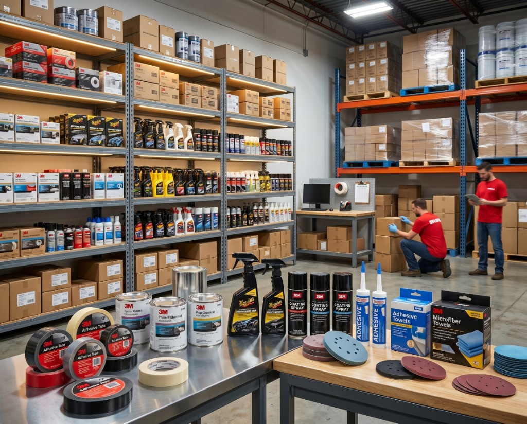 3M, Meguiar's and SEM products stocked in the 4Shops warehouse